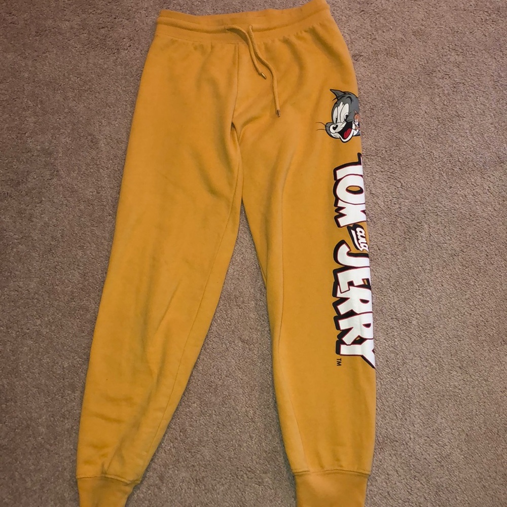 Tom and Jerry Mustard Sweatpants